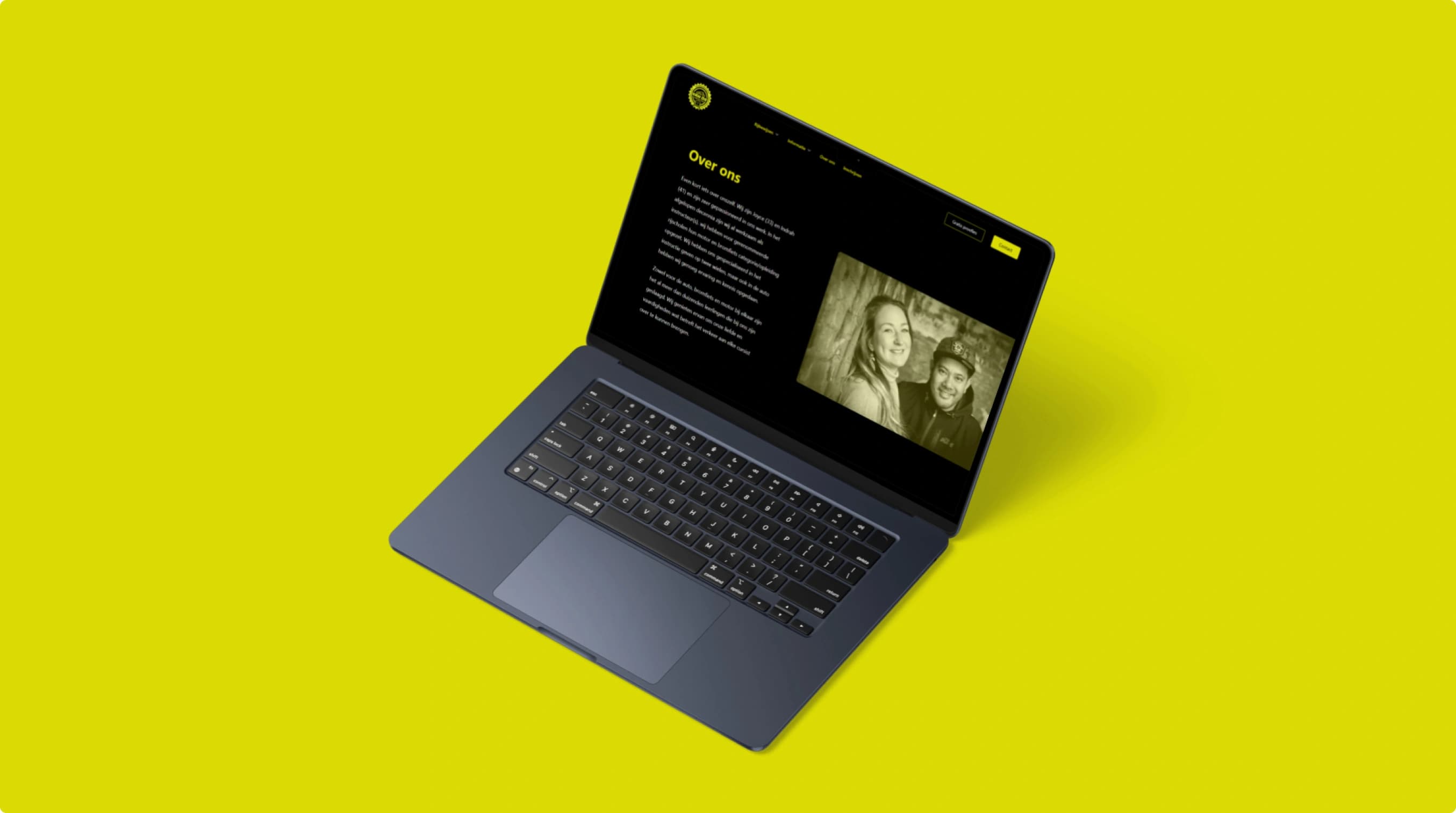 Rijschool van Os op laptop